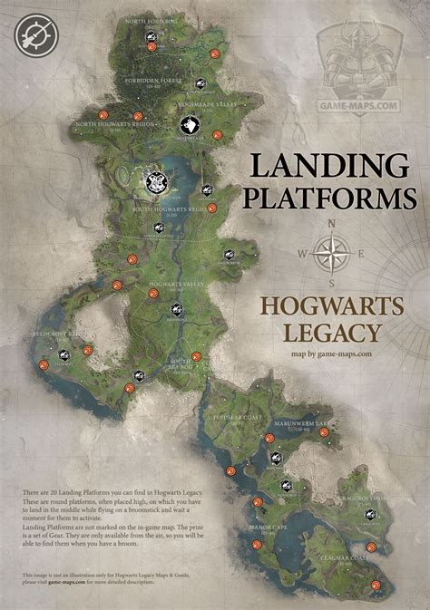 Landing Platforms in Hogwarts Legacy